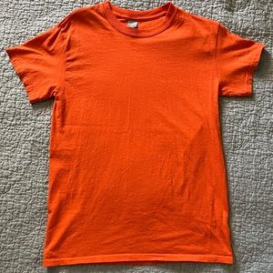 plain orange shirt